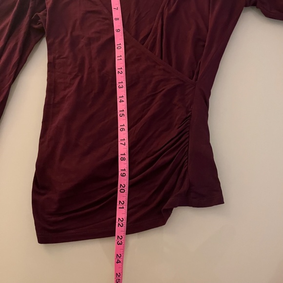 BODEN women Top long sleeve crossover faux wrap V neck Medium (10) - Picture 5 of 10